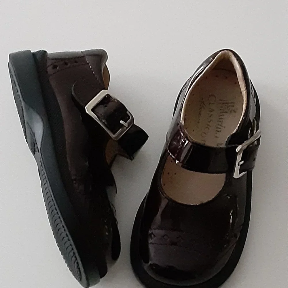 NATURINO Wine Patent Leather Mary Janes size 22 - made in Italy